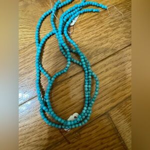 Turquoise beads strands set of 2